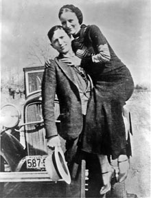 Bonnie Parker and Clyde Barrow