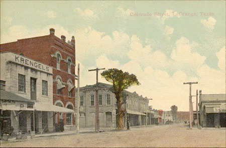Postcard of Colorado Street in La Grange, 1907